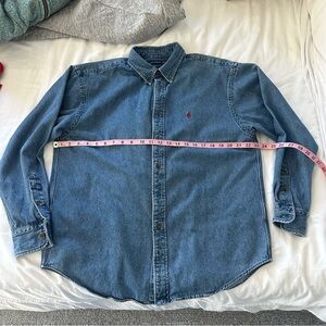 Polo Sport Ralph Lauren Denim Jean Chambray Button Down Shirt Casual